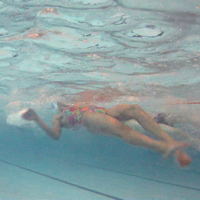 Backstroke swimmer